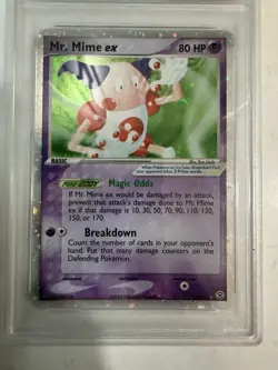 Pokemon Mr. Mime ex 110/112 FireRed & LeafGreen EX Holo Ultra Rare 2004 PSA 8 - Image 3