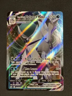 Ice Rider Calyrex VMAX 046/198 Swsh06: Sword & Shield - Chilling Reign Pokemon - Image 1