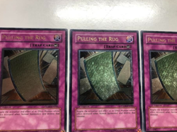 USA Seller Yugioh 3 X Pulling The Rug STON-EN060 Ultimate Rare 1st Editon VLP/NM - Image 3