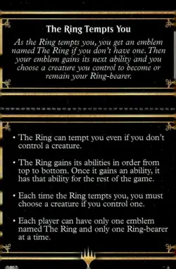 The Ring Helper Card H 0013 Magic Lord of the Rings LoTR - Image 2