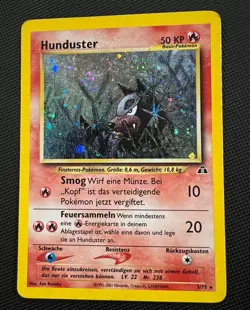 Pokemon Card Hunduster Houndour 5/75 TGC Neo Discovery SWIRL - Image 1