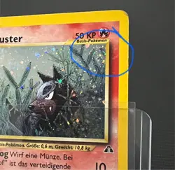 Pokemon Card Hunduster Houndour 5/75 TGC Neo Discovery SWIRL - Image 3