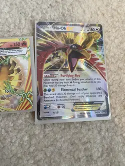 Pokemon TCG Ho-Oh GX, BREAK, EX Card Lot - 4 Holo Fire Cards English - Image 5