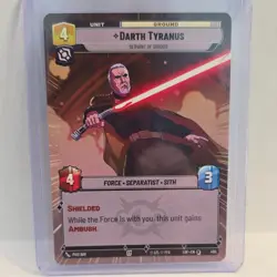 Star Wars Unlimited Darth Tyranus Special Hyperspace Card495 Legends Of The Forc - Image 1