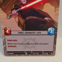 Star Wars Unlimited Darth Tyranus Special Hyperspace Card495 Legends Of The Forc - Image 2