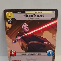 Star Wars Unlimited Darth Tyranus Special Hyperspace Card495 Legends Of The Forc - Image 3