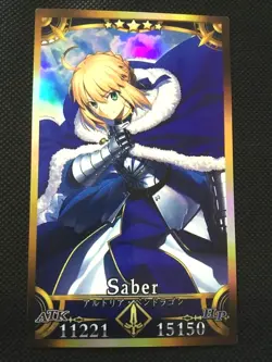 Artoria Pendragon Saber Alter Fate/ Grand Order FGO Character Fan Card - Image 1