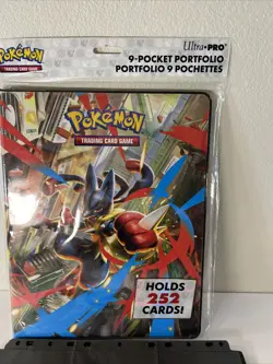 Mega Evolution 9 Pocket Portfolio Pokemon Binder Lucario With 9 Extra Card Pages - Image 2