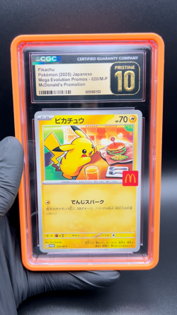 Pokemon Pikachu 020/M-P McDonald's Japanese Promo Card 2025 CGC PRISTINE 10 - Image 2