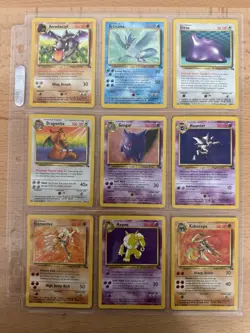 100% Complete Unlimited Fossil Non-Holo Set 16-62 (NM/MINT) Vintage Pokemon Card - Image 2
