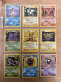 100% Complete Unlimited Fossil Non-Holo Set 16-62 (NM/MINT) Vintage Pokemon Card - Image 4