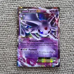 Pokemon TCG Card Espeon EX 52/122 XY Breakpoint Full Holo Ultra Rare 2016 Mint! - Image 1