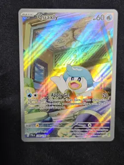 Pokemon TCG Quaxly Scarlet & Violet Paldea Evolved Holo Card 206/193 NM - Image 1