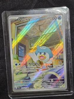 Pokemon TCG Quaxly Scarlet & Violet Paldea Evolved Holo Card 206/193 NM - Image 3
