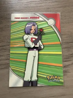 Topps Pokemon Team Rocket James HV4 Card Heroes Villians Animation Set Blue Logo - Image 1