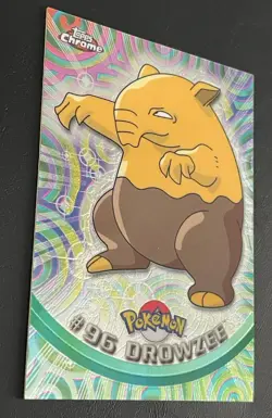 2000 Topps Chrome Pokemon #96 Drowzee Rare Card TV Animation Series Vintage - Image 2