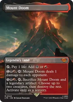 MTG English Mount Doom (Borderless) NM Foil - Image 1