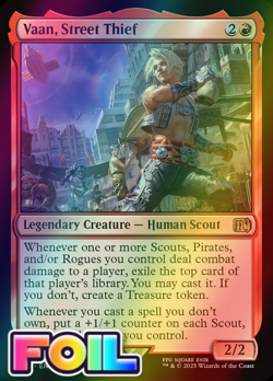 x1 Vaan, Street Thief FOIL FIN Final Fantasy MTG 168 M/NM 1x - Image 1
