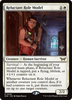 Reluctant Role Model - Near Mint MTG Promo Pack: Duskmourn: House of Horror - Image 1