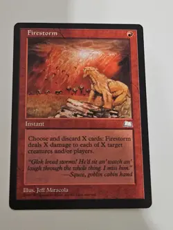 1x Firestorm Rare Weatherlight MTG Magic the Gathering LP - Image 1