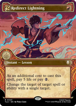 Redirect Lightning (REGULAR) x1 - MTG Avatar: The Last Airbender TLA #343 - Image 1