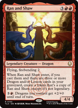 Ran and Shaw (FOIL) x1 - MTG Avatar: The Last Airbender TLA #150 - Image 1