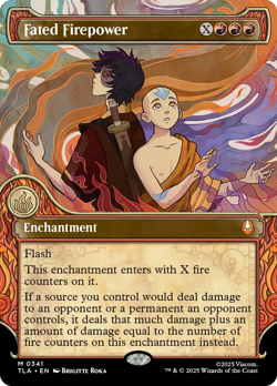 Fated Firepower (FOIL) x1 - MTG Avatar: The Last Airbender TLA #341 - Image 1