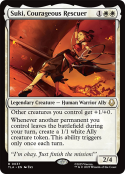 Suki, Courageous Rescuer (FOIL) x1 - MTG Avatar: The Last Airbender TLA #37 - Image 1