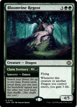 MTG Bloomvine Regent NON-FOIL NM 136 Tarkir: Dragonstorm - Image 1