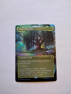 Three Tree City (Borderless) (0338) Bloomburrow Foil - Image 1