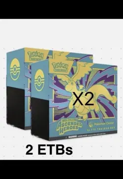 Pokemon TCG Ascended Heros Pokemon Center ETB Lot Of 2 PRESALE PKC - Image 1