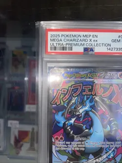 MEGA CHARIZARD X EX PSA 10 GEM MINT 023 129 SET 2025 POKEMON BLACK STAR PROMO PF - Image 3