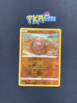 Pokemon TCG Diglett Chilling Reign 076/198 Reverse Holo LP. - Image 1