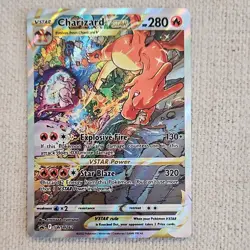 Pokemon Charizard VSTAR Promo Holo SWSH262 Fire Type TCG Card 2022 - Image 1