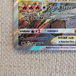 Pokemon Charizard VSTAR Promo Holo SWSH262 Fire Type TCG Card 2022 - Image 3
