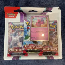 Pokemon Paldea Evolved 3 Pack Blister With Tinkatink Promo Brand New/Sealed! - Image 1