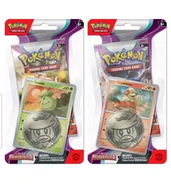 Pokemon Paldea Evolved Checklane Blister Booster Pack Combo (Smoliv & Growlithe) - Image 1