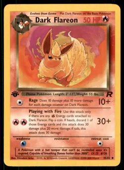 2000 Classic - Team Rocket 1st Edition Dark Flareon Stage 1/Uncommon #35 - Image 1