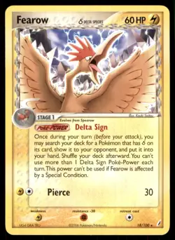 2006 EX - Crystal Guardians Fearow Stage 1/Rare #18 - Image 1