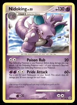 2007 Diamond & Pearl - Secret Wonders Nidoking Stage 2/Rare #34 - Image 1
