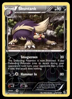 2012 Black & White - Dragons Exalted Reverse Holo Skuntank Stage 1/Uncommon #77 - Image 1