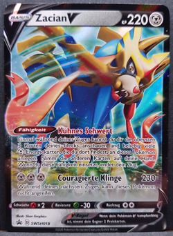 Zacian V SWSH018 Schwert & Schild Promo Pokemon Pokemon Karte Deutsch Near Mint - Image 1