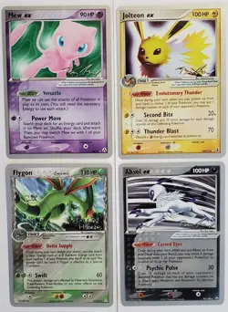 Lot Of 4 Pokemon World Champs 2007 Mew Ex 88/92 Jolteon Ex 109/113 Absol 92/108 - Image 1
