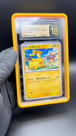 Pokemon Pikachu 120/SV-P Promo Japanese GYM Campaign 2023 CGC 10 PRISTINE - Image 2