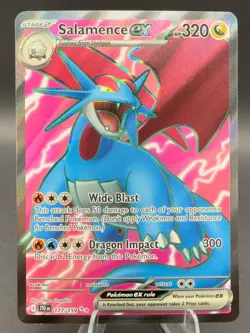 Salamence ex 177/159 Sv09: Journey Together Ultra Rare Pokemon TCG NM - Image 1