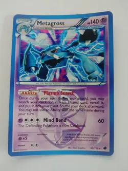 Metagross (Team Plasma) 2013 Pokemon Plasma Freeze Holo Rare #52/116 - Image 1