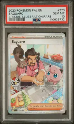 PSA 10 GEM Mint Saguaro 270/193 Special Illustration Rare - Pokemon PAL SV02 - Image 1