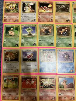 79/132 Pokemon Gym Heroes Lot, NM-HP, No Doubles, Vintage 2000 Wizards - Image 2