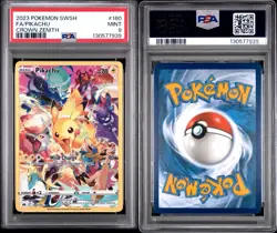 PSA 9 2023 POKEMON SWORD & SHIELD CROWN ZENITH #160 FULL ART/PIKACHU - Image 2