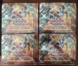 x4 Lightning Overdrive Booster Box 1st Edition Yugioh Sealed - Image 1